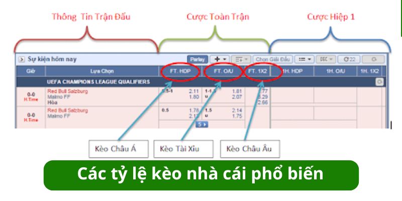 3 loại kèo nhà cái phổ biến người mới nên chơi